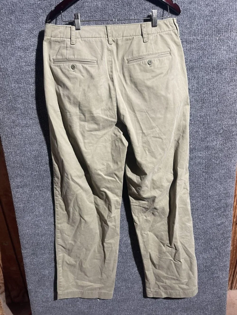Banana Republic Martin Pants Mens 33x34 Beige Chino Flat Front Straight Leg
